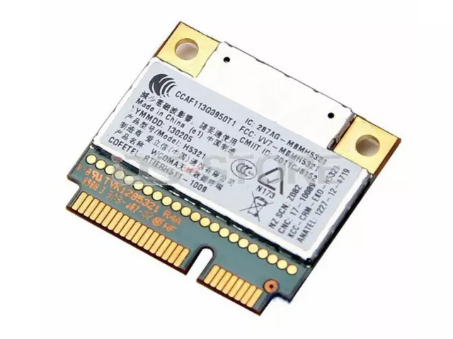 Tarjeta WIFI inalámbrica Ericsson H5321GW 3G WWAN GSM GPRS 60Y3297 HSDP 04W3786