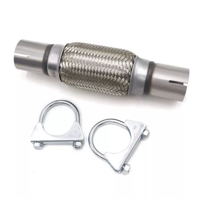 1.8'' 45mm Stainless Steel Auto Exhaust Flex Pipe Double Braided Part Kit