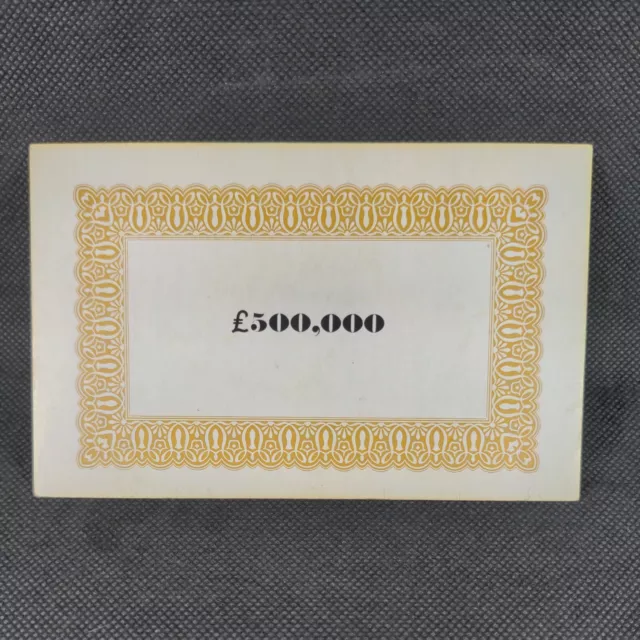 Parker Masterpiece 1970 Board Game Replacement Money Value Card £500,000