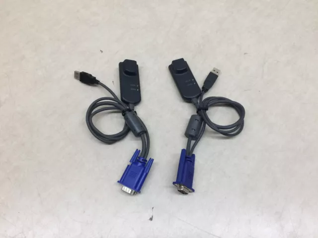 Lot of 2 Avocent MPUIQ-VMCHS Server Interface Module for VGA USB Computer