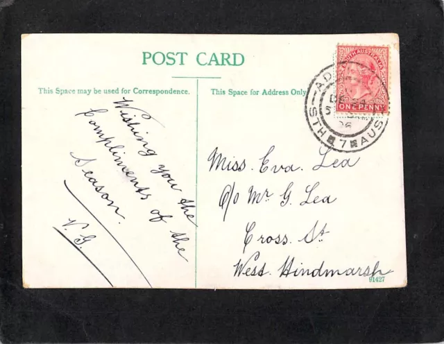 C7363 Australia SA Adelaide Botanic Gardens pu1906 vintage postcard 2