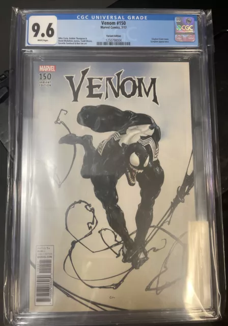 Venom #150 CGC 9.6 1:500 Clayton Crain Variant Scorpion Appearance NM+ 🕷🕸🔥