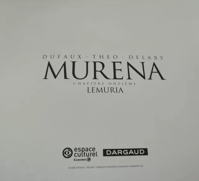 Ex-Libris Murena Lemuria Etudes Dessin Theo Serie Cree Par Jean Dufaux 2