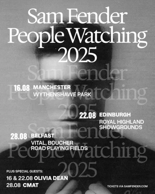 SAM FENDER PEOPLE Watching UK Tour 2025 A3 A4 Print Poster Album Unframed £20.47 PicClick UK