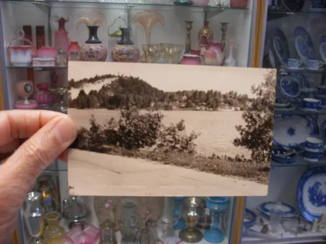 Real Photo Postcard RPPC Lake Macatawa Holland Macatawa Michigan MI 1944 #3482