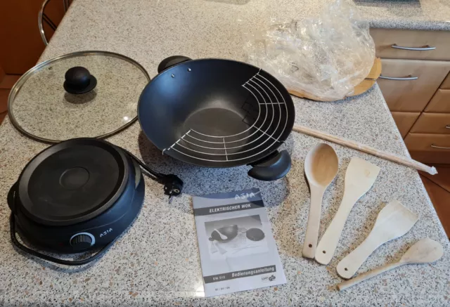 ASIA elektr. WOK 36 cm 1500 W Zubehör Top!