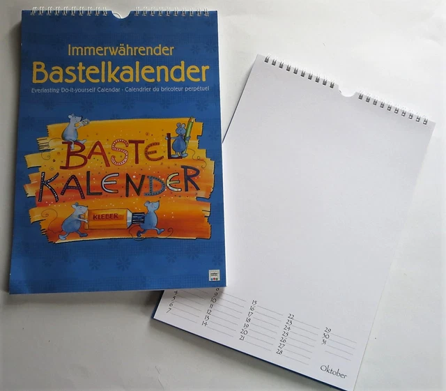 BASTELKALENDER IMMERWÄHRENDER FOTO Kalender A4 zum selbst gestalten