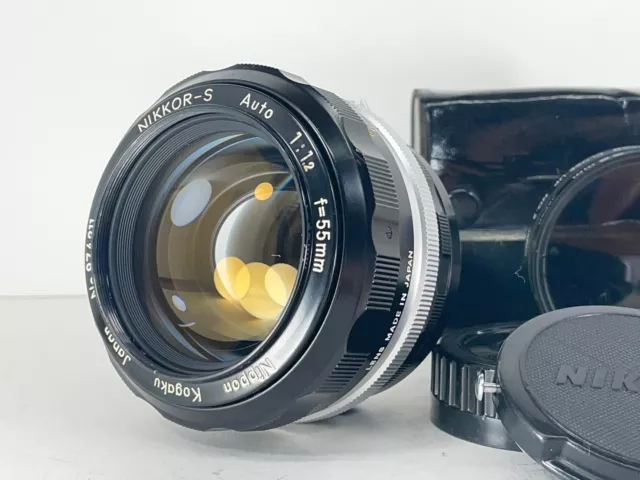 [Exc+5] Nikon Non Ai Nikkor-S Auto 55mm f/1.2 Prime MF Lens from JAPAN