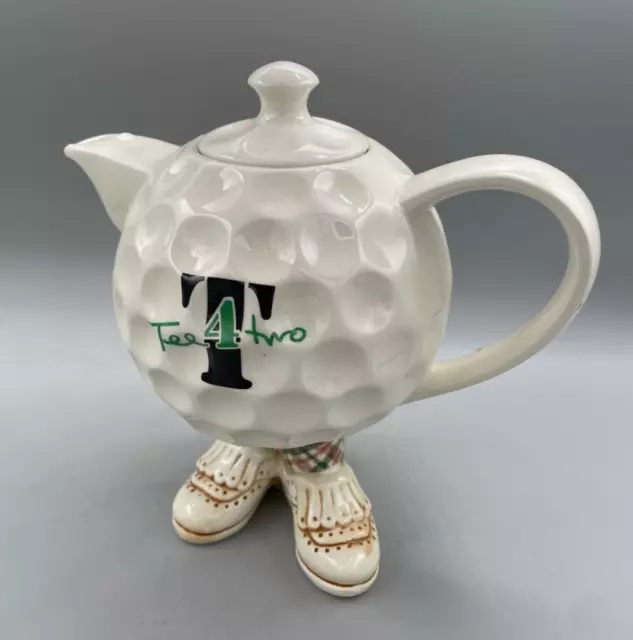 Golf Ball Teapot "Tea 4 Two" Exclusive Studio Paul Cardew Design