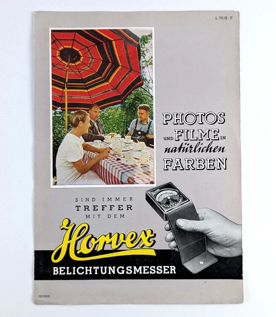Horvex Light Meter German Photography Advertising Brochure