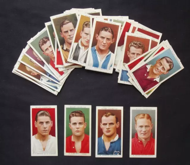 Vintage Cigarette Cards: Footballers, W D & H O Wills, 1935. Complete set