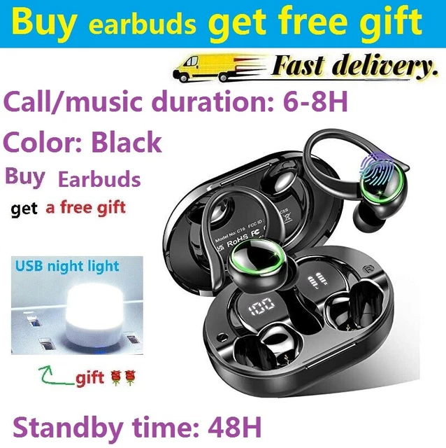 Wireless Earbuds, Bluetooth 5.3 Headphones, Wireless Earphones HiFi Stereo Noise