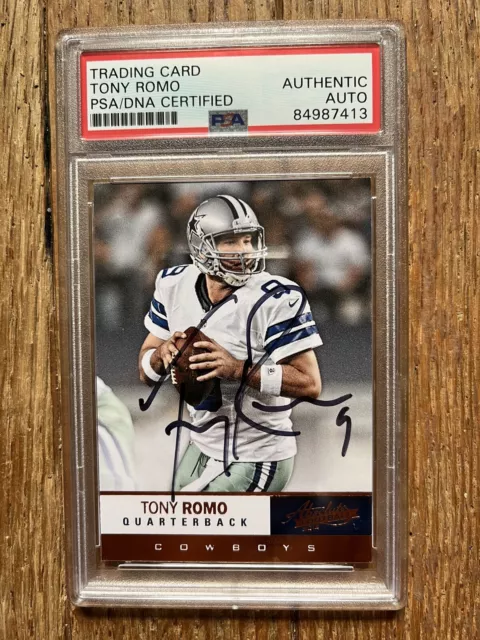 Tony Romo Signed Autograph Panini 2012 Absolute Football