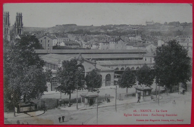 CPA - NANCY (54) - LA GARE - SCENE ANIMEE   / XXe