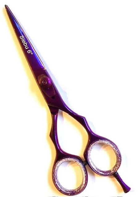 Professional Siebu Hairdressing Salon Hair Cut Scissors Shears Titanium Purple