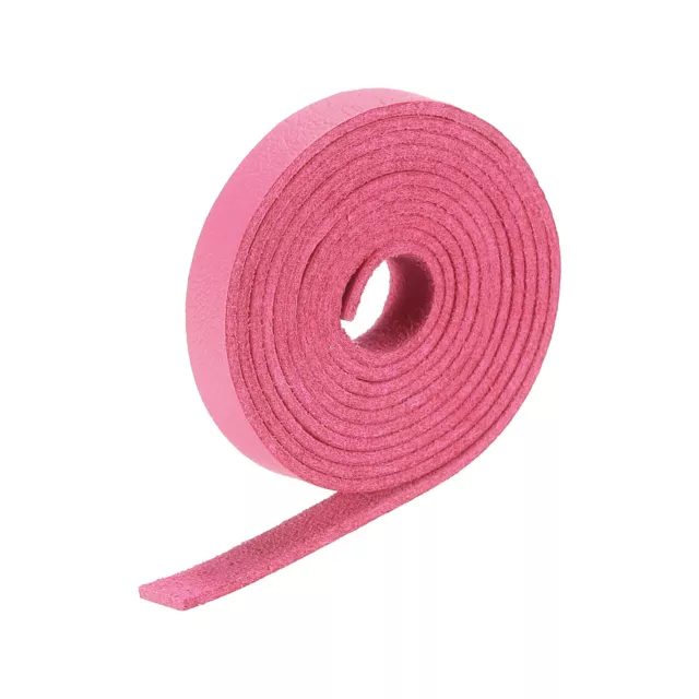 Pelle Cinghie Striscia Cintura Pelle Strisce 0.8cm Larghezza,Scuro Rosa Rosso