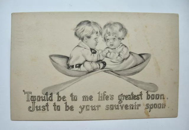 1913 Affection Postcard