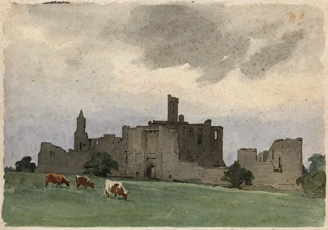 BERENGER BENGER (1868-1935) - Watercolour Painting - Warkworth Castle £ ...