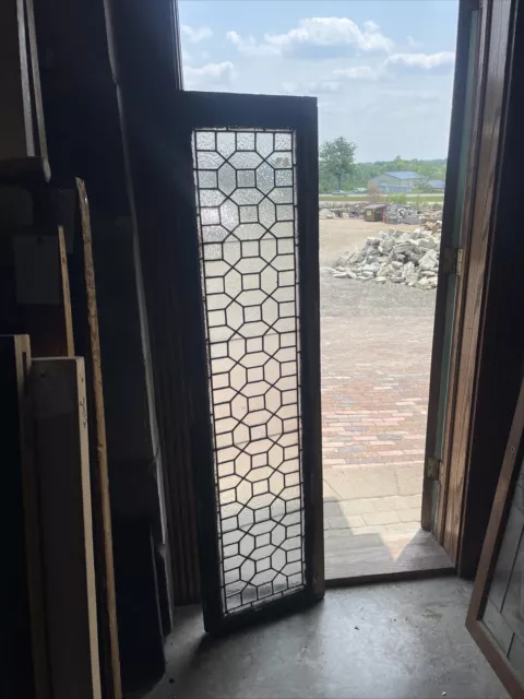 SG 4447 antique textured glass transom window 17.5 x 66.5
