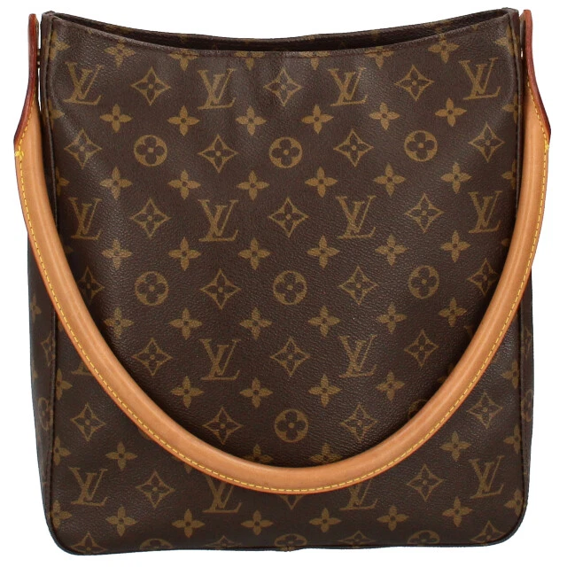 LOUIS VUITTON Looping GM  Monogram WomenShoulder Bag Brown Discontinued pr...