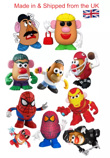 Potato Men Pack of 12 Fridge Magnets funny children's characters Set No.2
