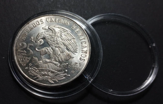 1968 Mexico Olympics 25 Pesos (.720 Silver) Coin