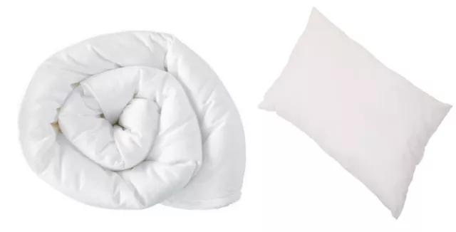 2 Piece Childrens Junior Toddler Cot Duvet And Pillow Set Anti Allergy UK New