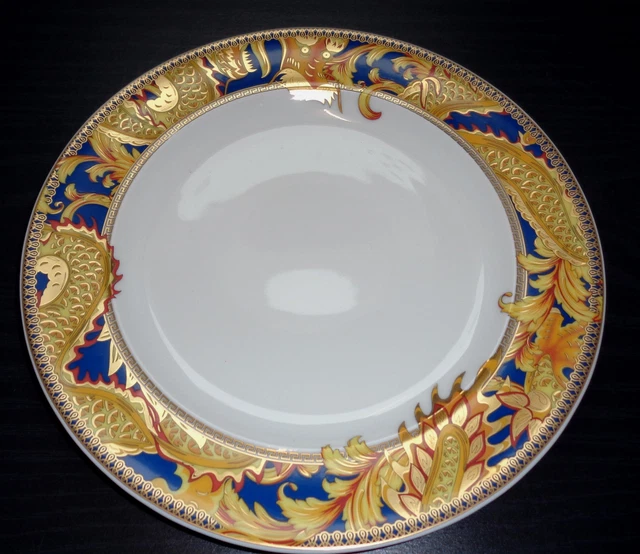 Rosenthal Versace Legend of the Dragon 2 x Frühstücksteller 22 cm  Neu & Ovp 3