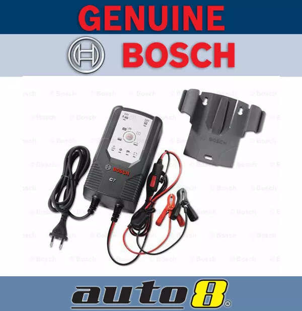 GENUINE BOSCH 7A C7 Car Truck Battery Charger - 12v 24v - AGM GEL Lead Acid