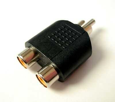 Adaptateur audio RCA male vers double RCA femelle / adapter male to dual female