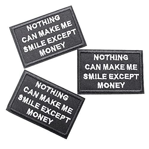U-Sky Sew Iron on Patches Pack 3pcs Cool Letter Patches Nothing can Make me S...