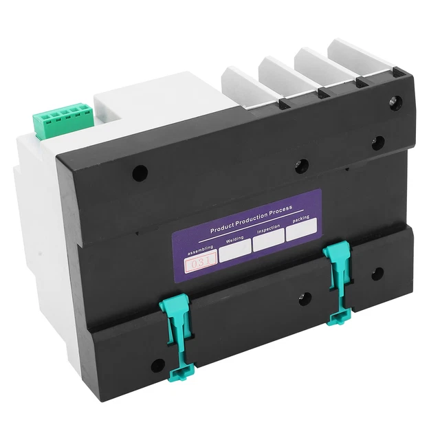 Code Switch 4wire (100A)AC 400V 4P Automatic Transfer Switch 3Phase 4Wire Din Rail ...