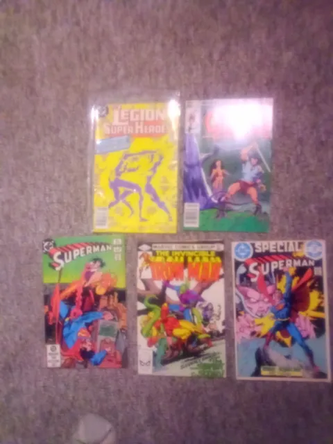 1983 Marvel And DC Mix Comics 5 Different