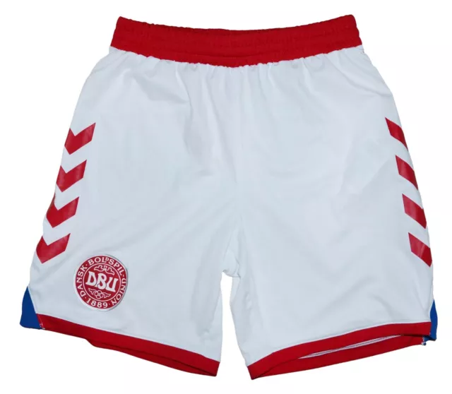 Denmark National Team 2016/2017 Away Football Shorts Jersey Hummel Size Xs Adult