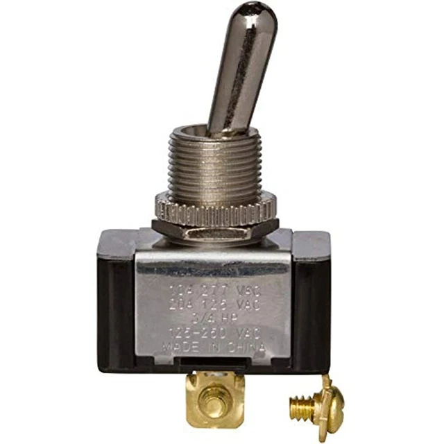 Morris Products Momentary Contact Toggle Switch Heavy Duty, SPST Screw Terminals