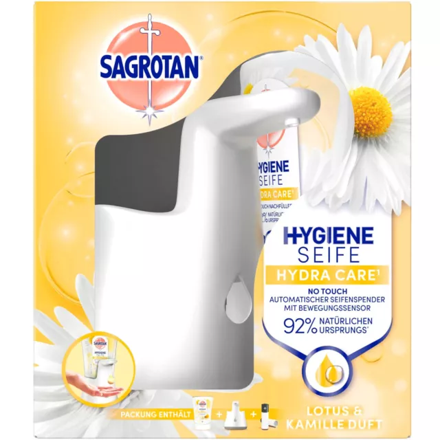 Sagrotan No Touch Automatique Distributeur de Savon Lotus Et Camomille Parfum