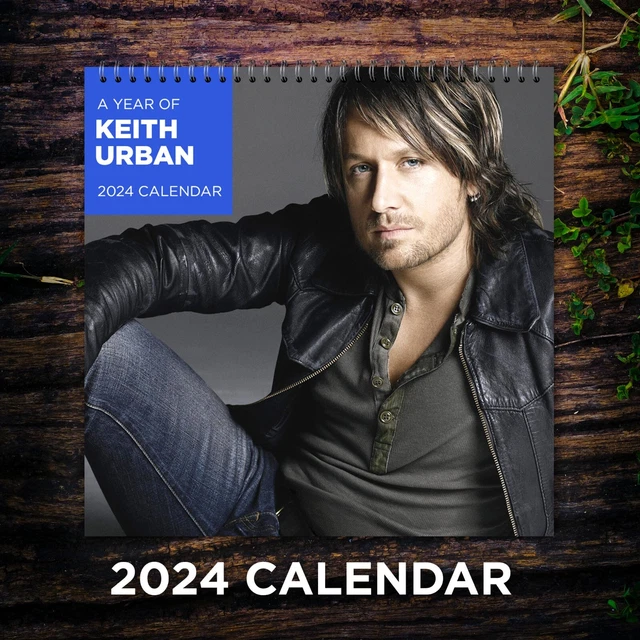 KEITH URBAN CALENDAR 2024, Keith Urban 2024 Celebrity Wall Calendar 24