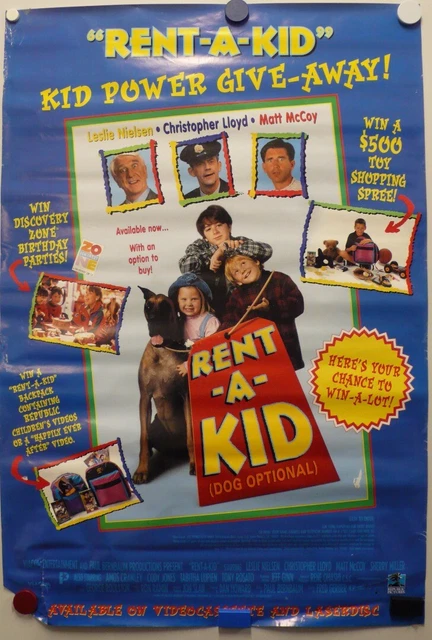 RENT-A-KID 1995 Leslie Nielsen, Christopher Lloyd, Matt McCoy, Cody Jones-Poster