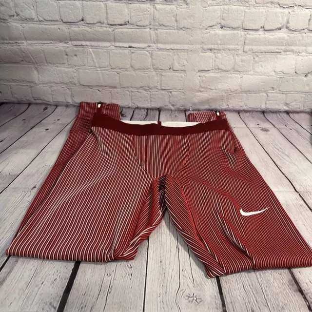 Nike Pro Elite Official USA Racing Tights Pants Red AO8491-000 Men's Size Medium