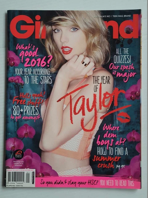 GIRLFRIEND MAGAZINE - January 2016 - Taylor Swift $30.00