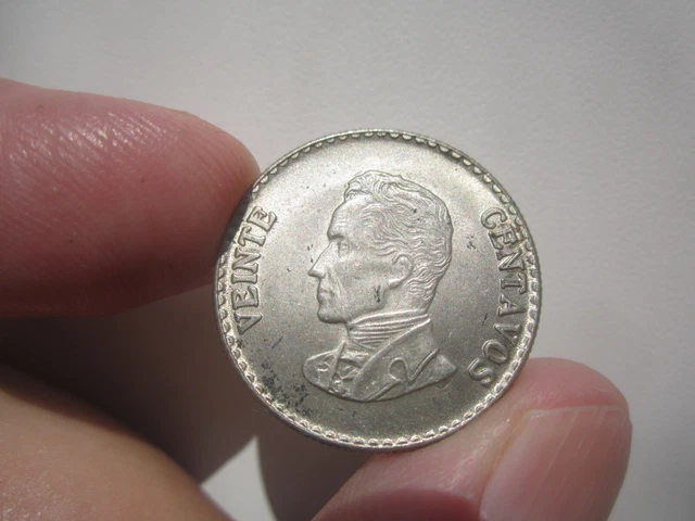High Grade 1953 Colombia 20 Centavos