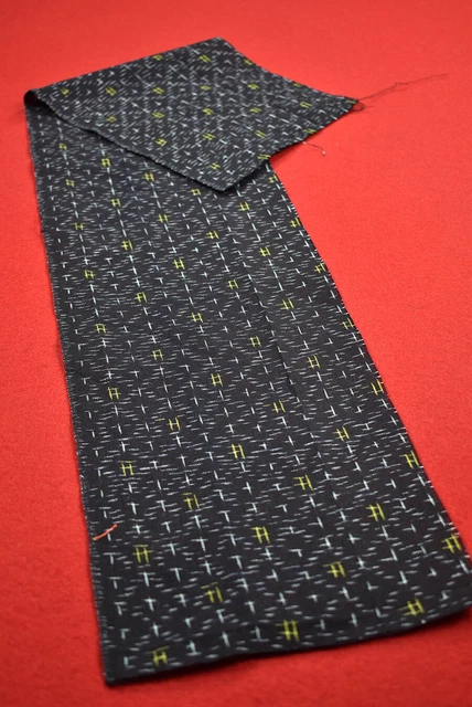 Vintage Japanese Fabric Cotton Antique Boro Patch Indigo Blue KASURI 28"/MM56/35