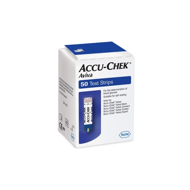 2 X Accu Chek Aviva Test Strips 50 Strips each ( 100 Strips ) Free Shipping