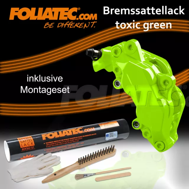 FOLIATEC BREMSSATTEL LACK Set Toxic Green Grün 2177 + Bremssattel Montage  Set EUR 23,00 - PicClick DE