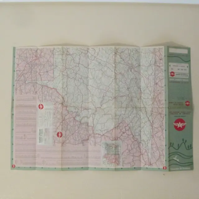 FLYING A map of Delaware,Maryland,Virginia, W. Virginia   1960