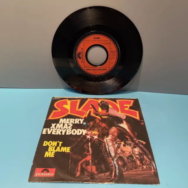 Nm German 7” Vinyl Slade: Merry Xmas Everybody *1973*Glam Rock*Polydor 2058 422