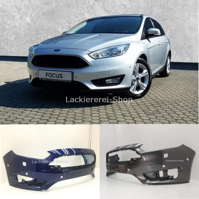 STOßSTANGE VORNE LACKIERT IN WUNSCHFARBE NEU für Ford Focus 3 2014-2018 PDC/SRA