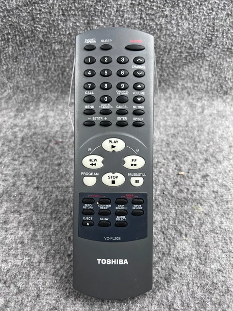 Toshiba VC-FL20S TV/VCR Combo Remote Control for MV14FL4 MV14FM4 MV20FL3 MV20FL4