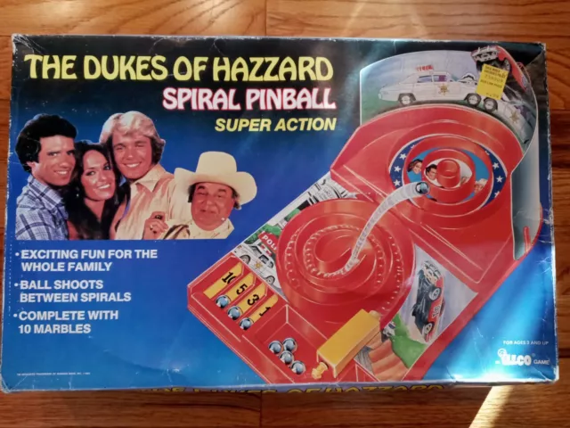 RARE VINTAGE DUKES Of Hazzard Spiral Pinball Super Action Illco Toys ...