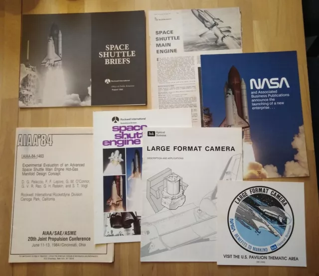 Lot De Documents Divers Sur La Navette Spatiale Usa